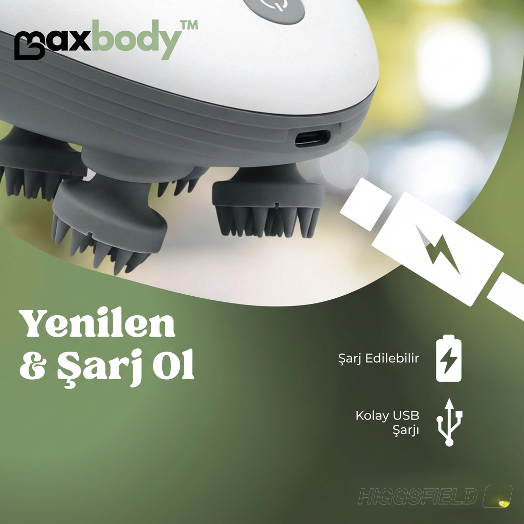 MaxBody™ - Mini Spiral Saç Derisi Masaj Aleti